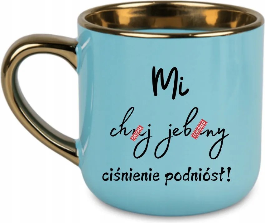 Elegáns Bögre Mich j nyomás emelt/ amennyit csak lehet 400 Kék