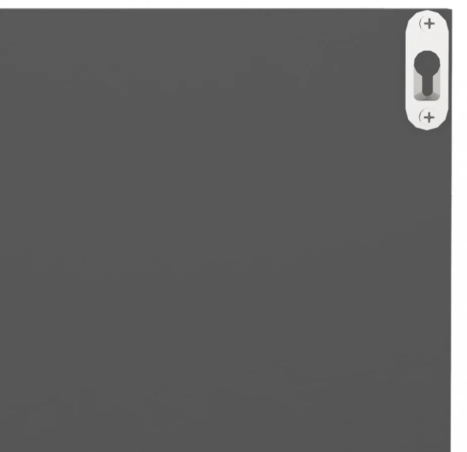 4 db szürke szerelt fa fali polc 40 x 11,5 x 18 cm