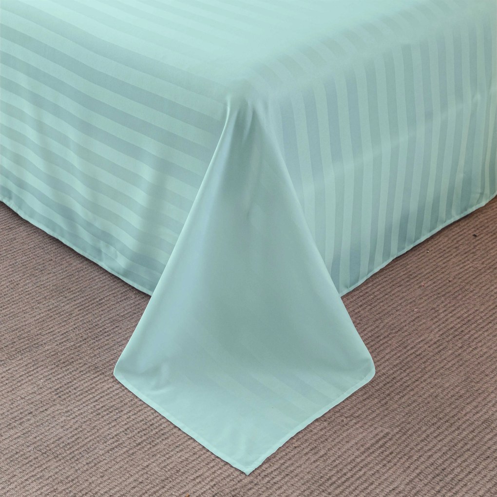 JASMINE mikroszálas szállodai ágyneműhuzat 140×240 cm és párnahuzat 50×70 cm, mentaszínű Rögzítés: Cipzár