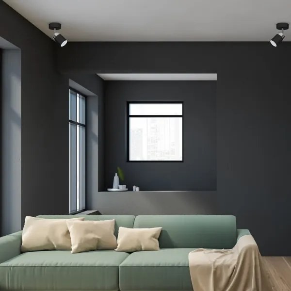 Spotlámpa JOKER 1xGU10/25W/230V fekete/fényes króm