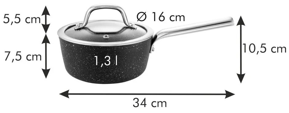 Lábas 1.3 l President – Tescoma