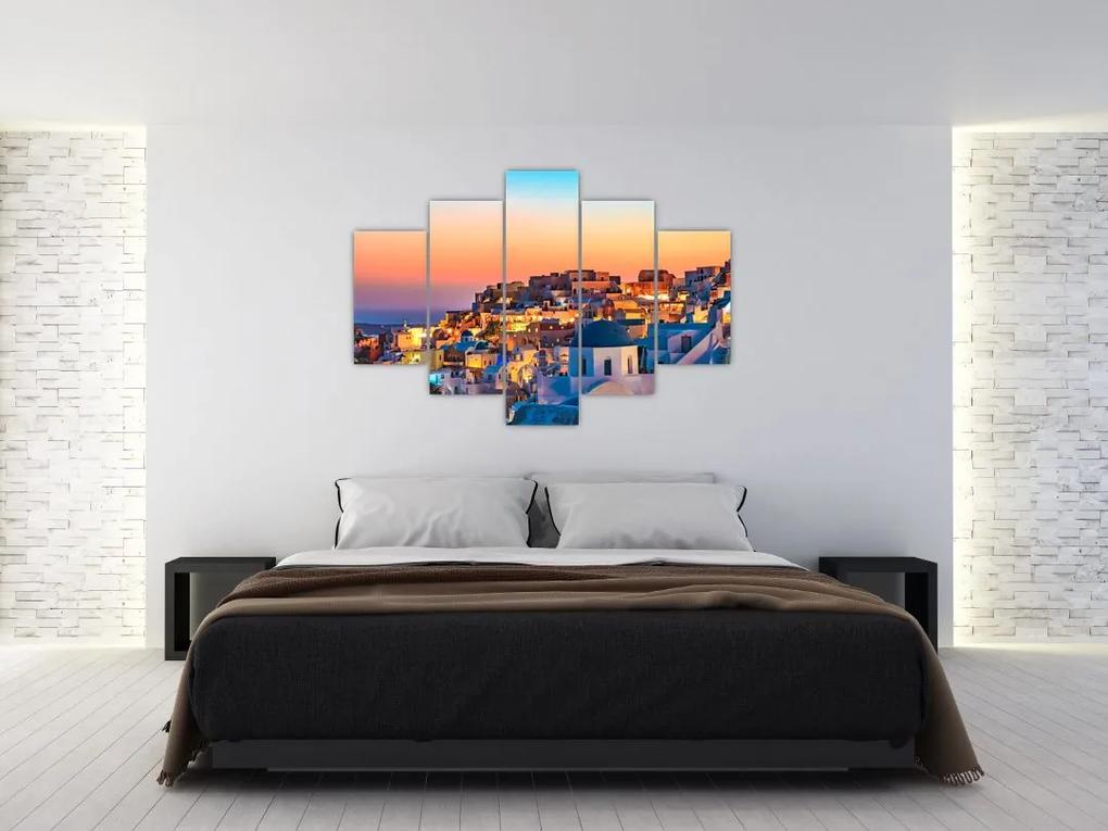 Kép - Santorini alkonyatkor (150x105 cm)