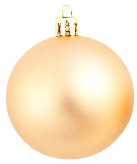 100 db-os rózsaszín/aranyszínű karácsonyi gömb készlet 3/4/6 cm