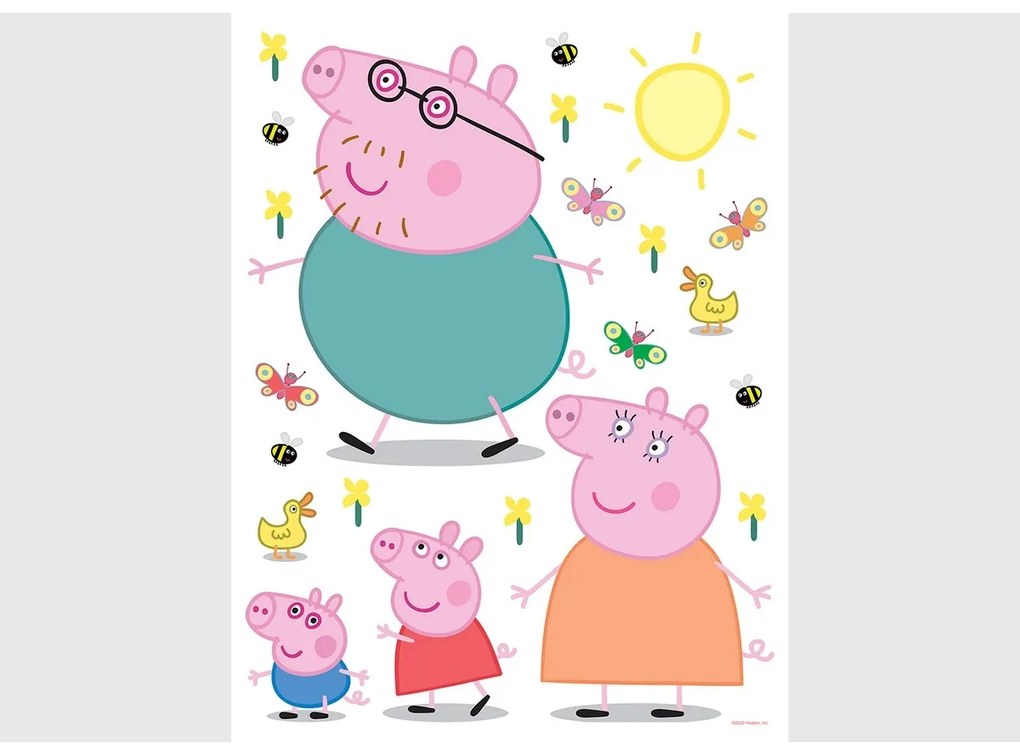 Öntapadós dekoráció Peppa Pig Classic, 65 x 85 cm,65 x 85 cm