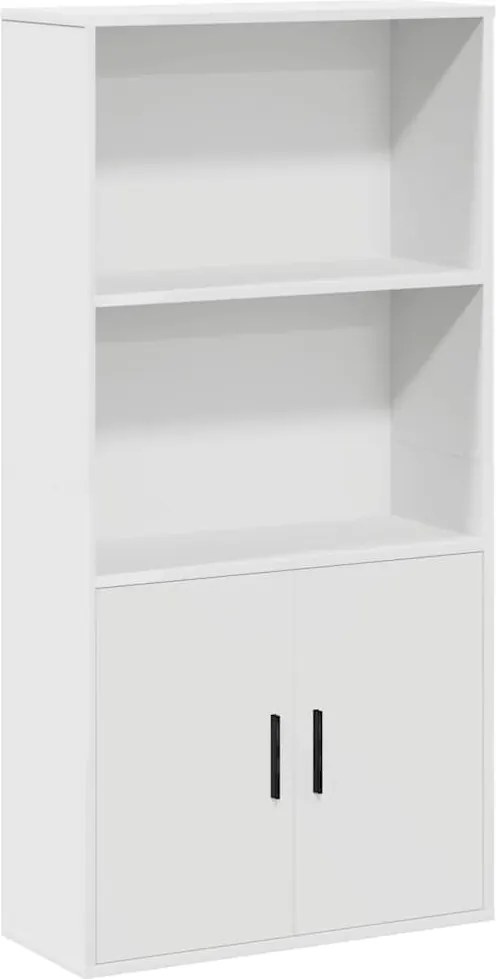 vidaXL fehér szerelt fa könyvespolc 60x24x120 cm
