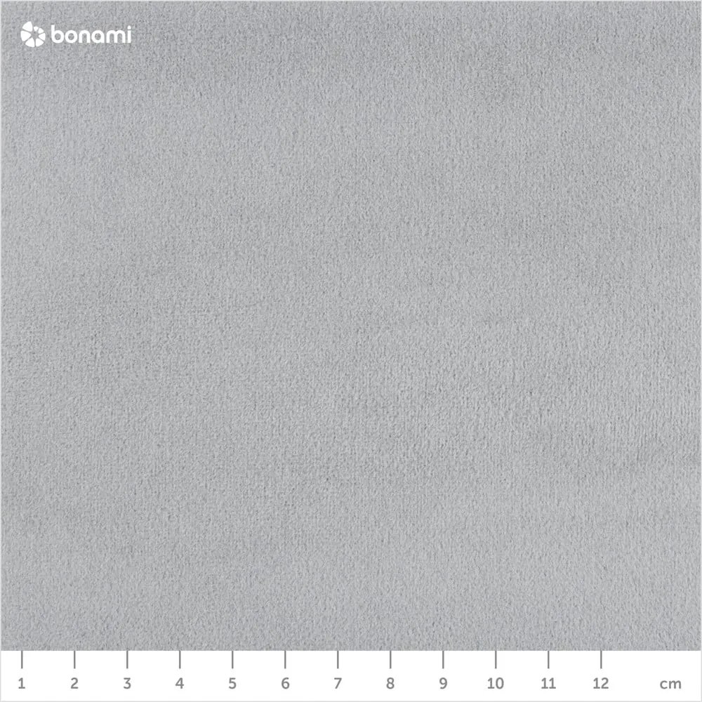 Világosszürke kárpitozott franciaágy tárolóhellyel ágyráccsal 140x200 cm Juniper – Mazzini Beds