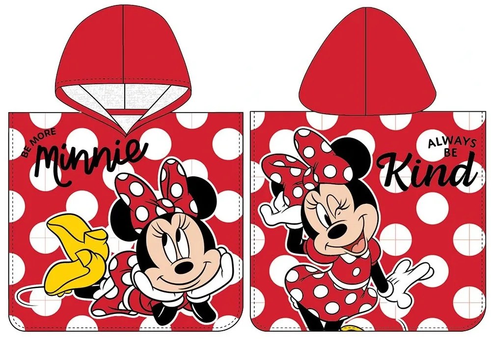 Disney Minnie Always Be Kind strand törölköző poncsó 50x115 cm