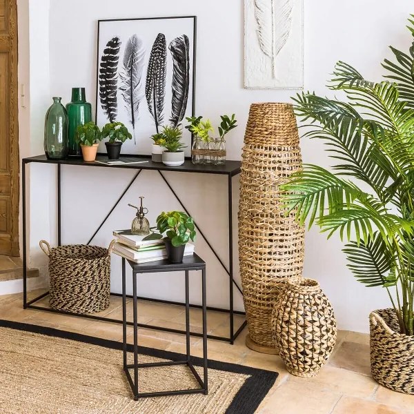 Atmosphera - Állólámpa SAND 1xE27/40W/230V bükkfa/vízi jácint