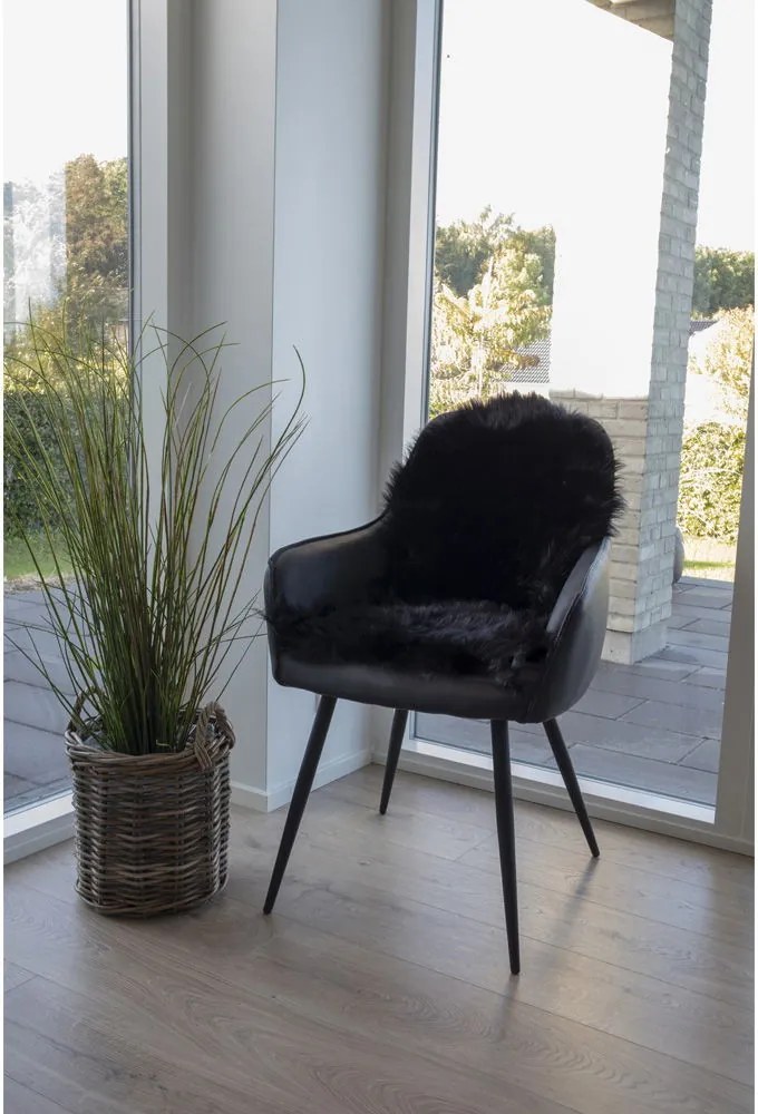 Lambskin báránybőr szőnyeg, műbőr 50x85 cm, Fekete