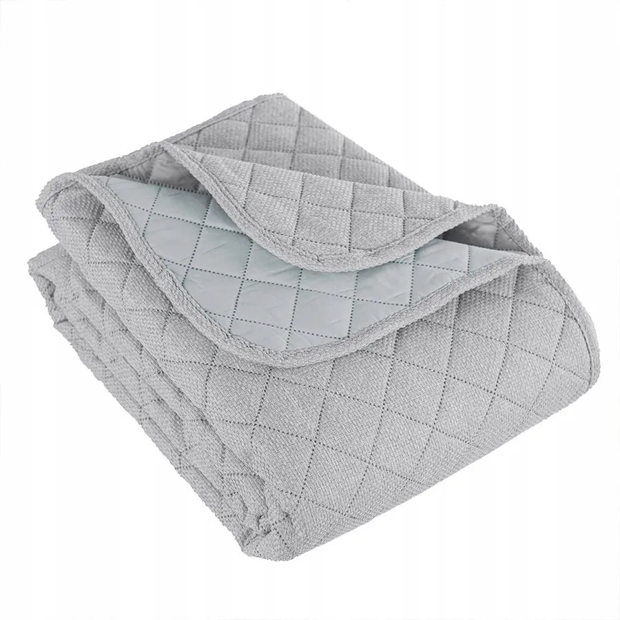 Dekoratív ágytakaró Molly 170x210 cm Világosszürke