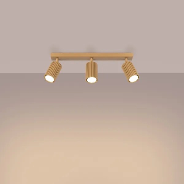 Sollux SL.1562 - Spotlámpa KARBON 3xGU10/10W/230V arany