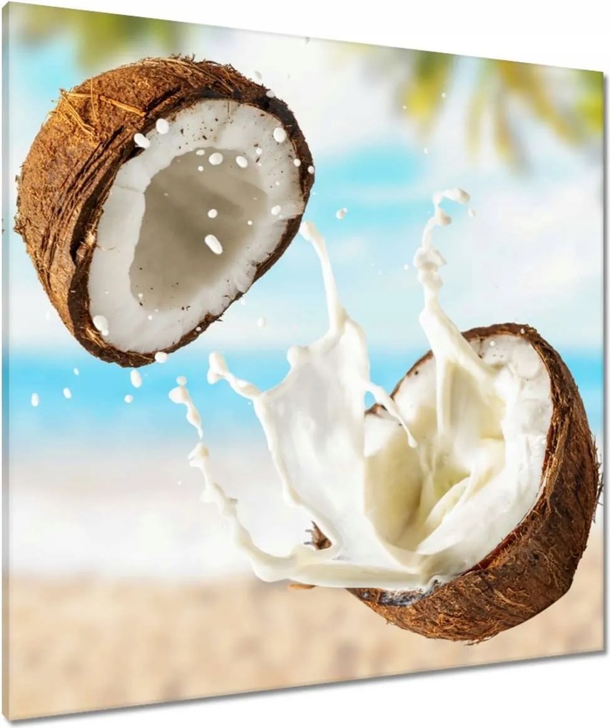 Vászonkép 80x80 Kókusztej Kókusz