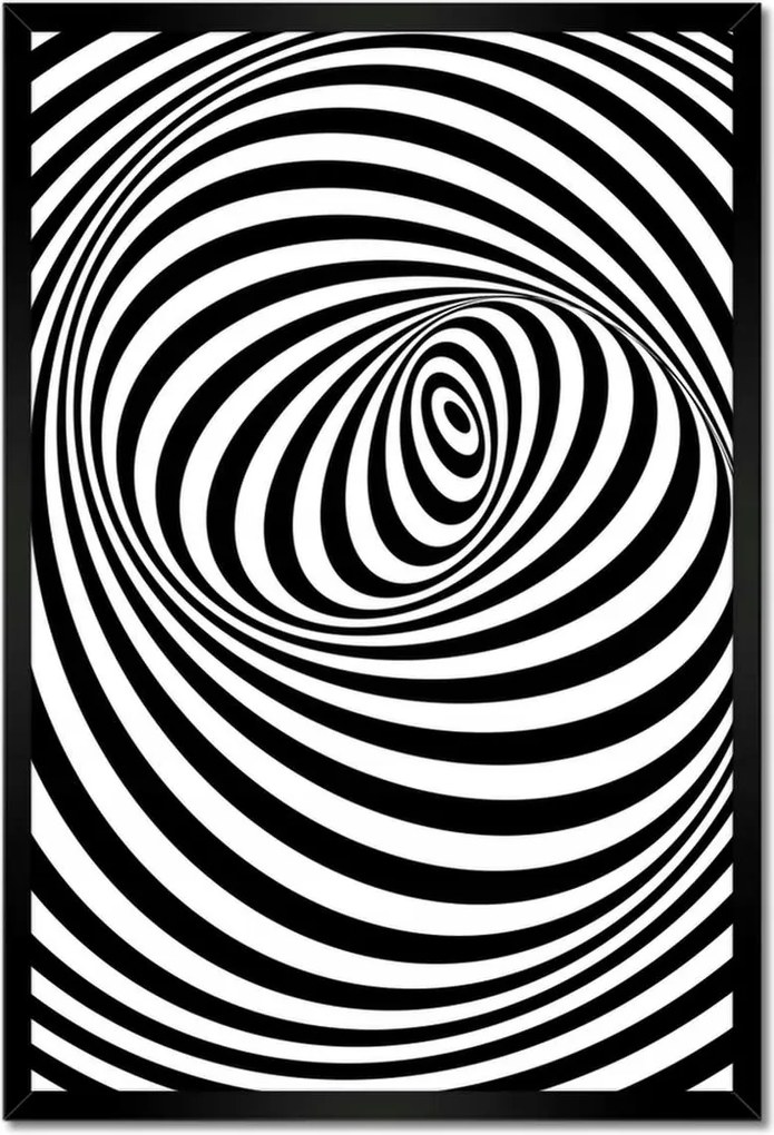 Poszterek keretben 40x60 Absztrakt fekete-fehér