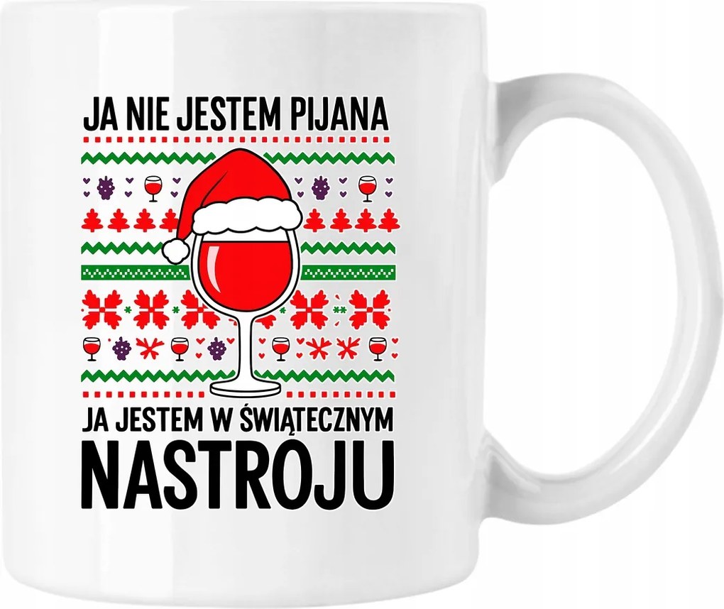 Karácsonyi Bögre Hangulat Borral Fehér 330ml