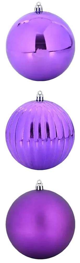 Karácsonyi Díszgömb Készlet 3 pcs Lila