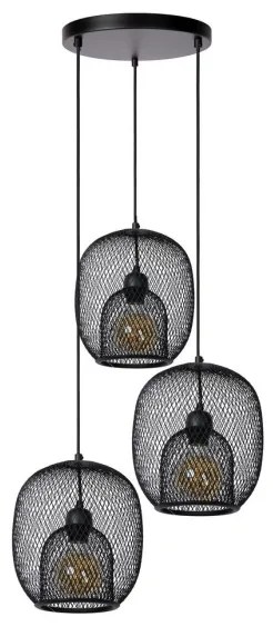 Lucide 78396/03/30 - Csillár zsinóron JERREL 3xE27/40W/230V