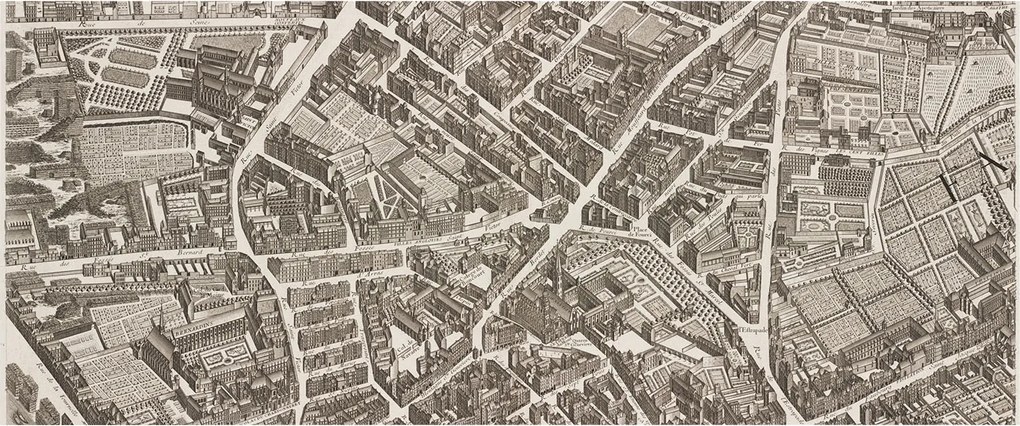 Flizelin tapéta Flizelin fali Prémium Városi labirintus 250x104