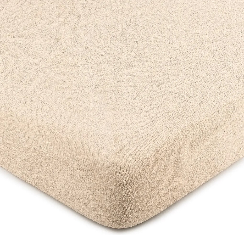 4Home frottír lepedő bézs színű, 90 x 200 cm