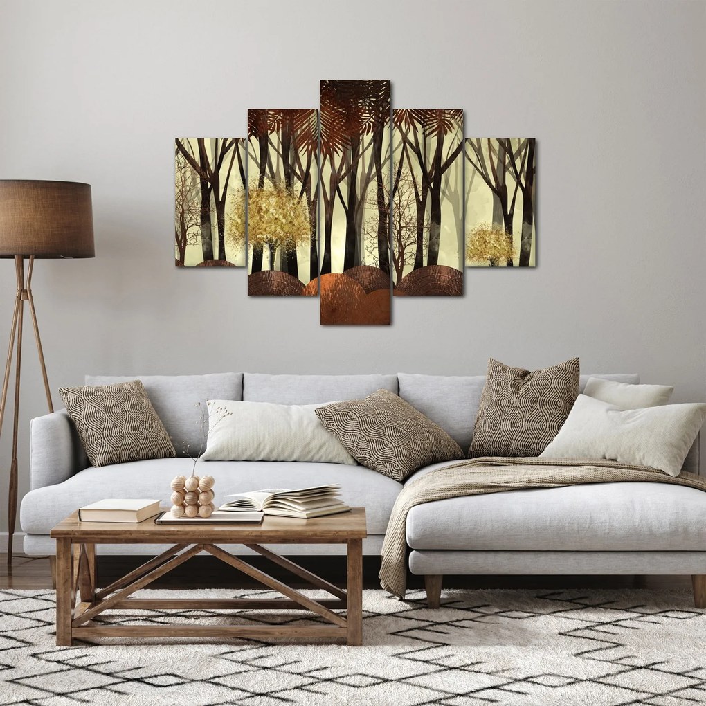 Kép - Dekoratív erdő (150x105 cm)