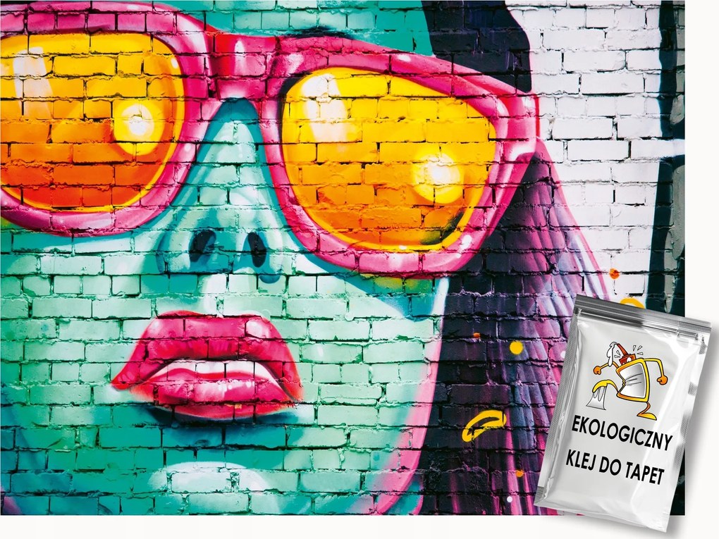 Fotótapéta Flizelina Ifjúsági Graffiti Fal Tégla 150x105 ragasztó