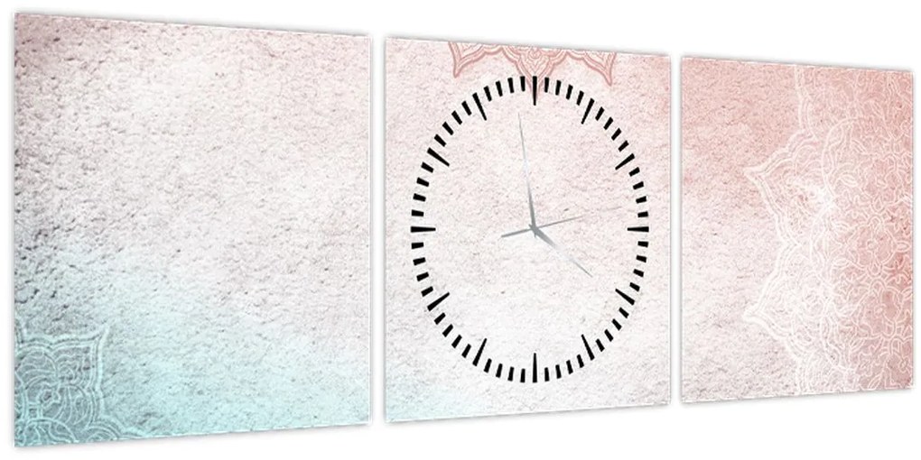 Kép - Mandalák a falban 2 (órával) (90x30 cm)