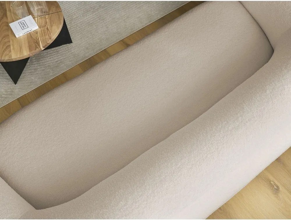 Bézs buklé kanapé 193 cm Elina – Bobochic Paris