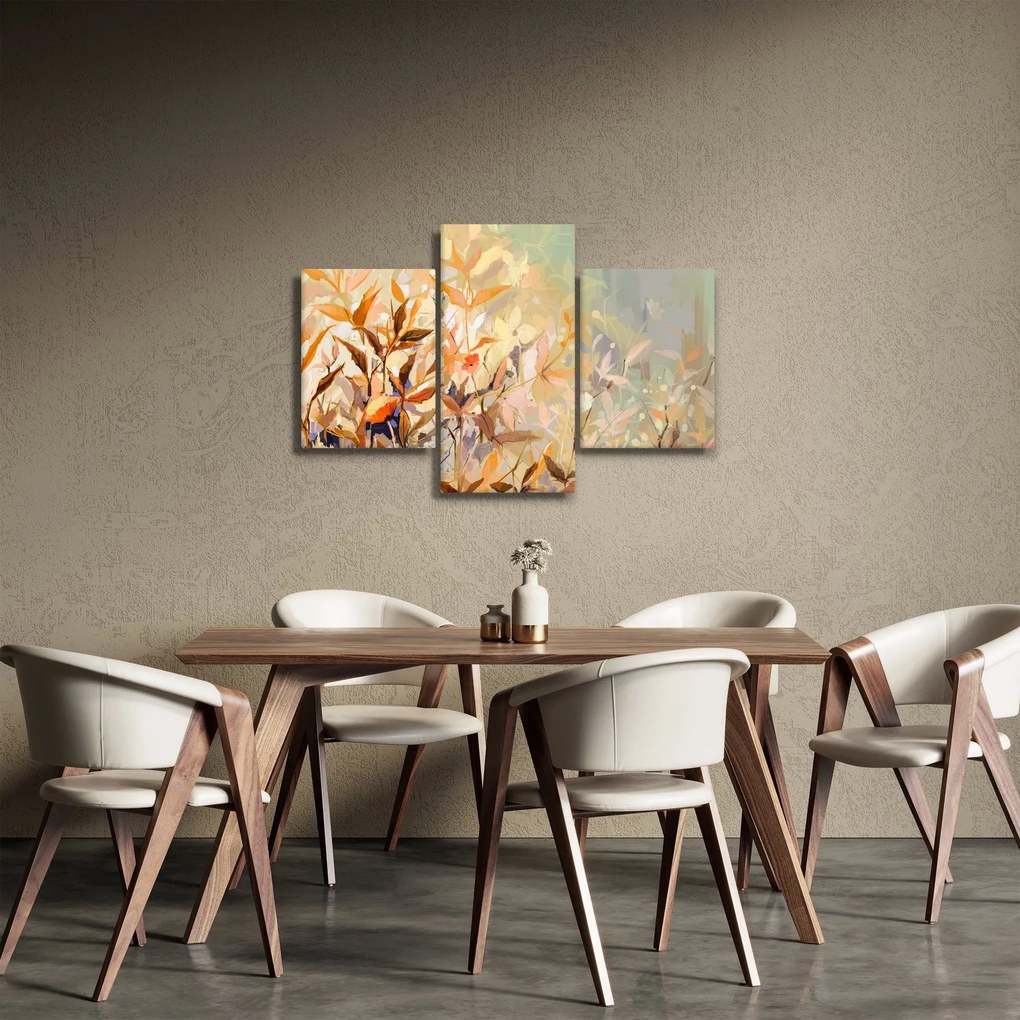 Kép - Festett növények (90x60 cm)