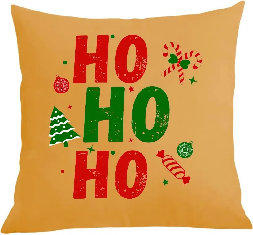 Karácsonyi párna párnahuzat Ho Ho Ho