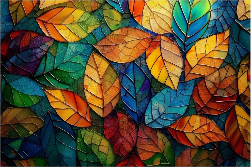 Kép - Levélmozaik (90x60 cm)