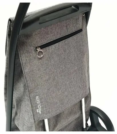 Rolser Trolley bevásárlótáska Com Tweed 8 feketecső, szürke
