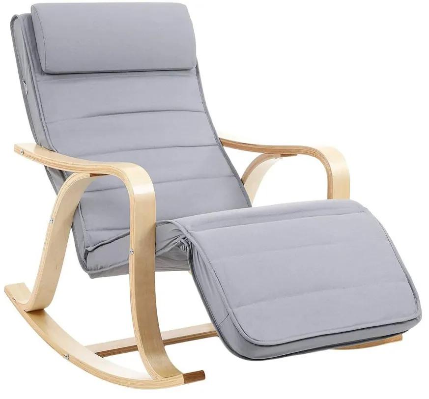 SONGMICS relaxációs szék, állítható lábtartóval