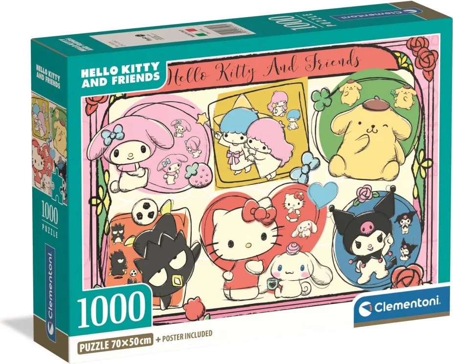 Hello Kitty Forever Friends 1000 db-os Compact puzzle Clementoni
