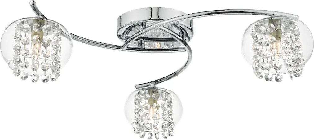 DAR LIGHTING ELM5350 ELMA Mennyezeti Csillár Csiszolt Króm, Átlátszó G9 IP20