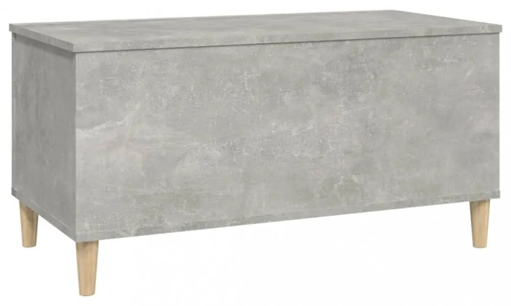 betonszürke szerelt fa dohányzóasztal 90x44,5x45 cm