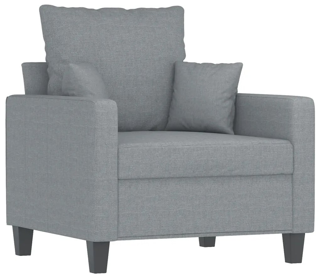 világosszürke szövet kanapéfotel 60 cm