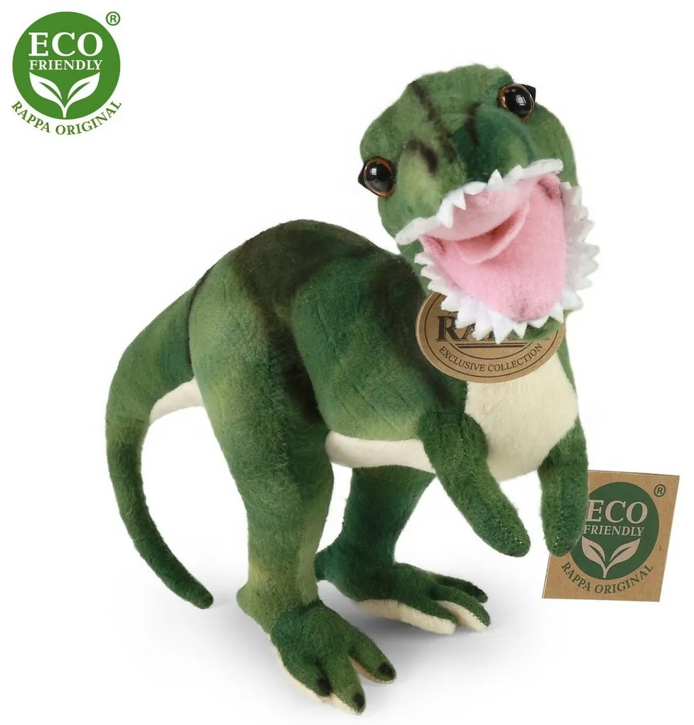 Rappa Plüss dinoszaurusz T-Rex, 26 cm ECO-FRIENDLY