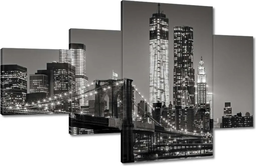 Festmények 130x80 New York Manhattan híd