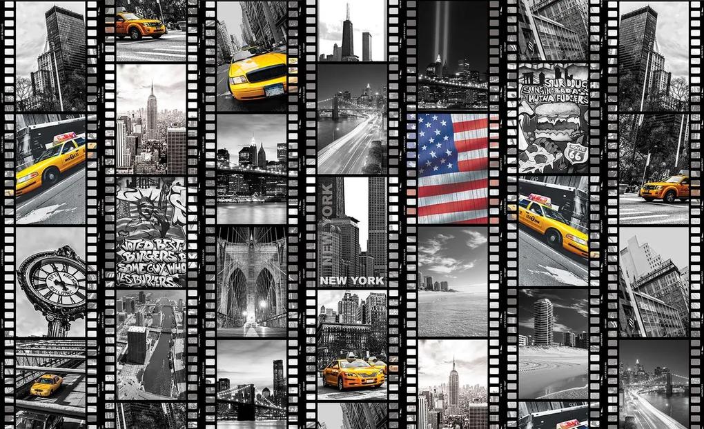 Fotótapéta - Filmszalag New Yorkból (254x184 cm)
