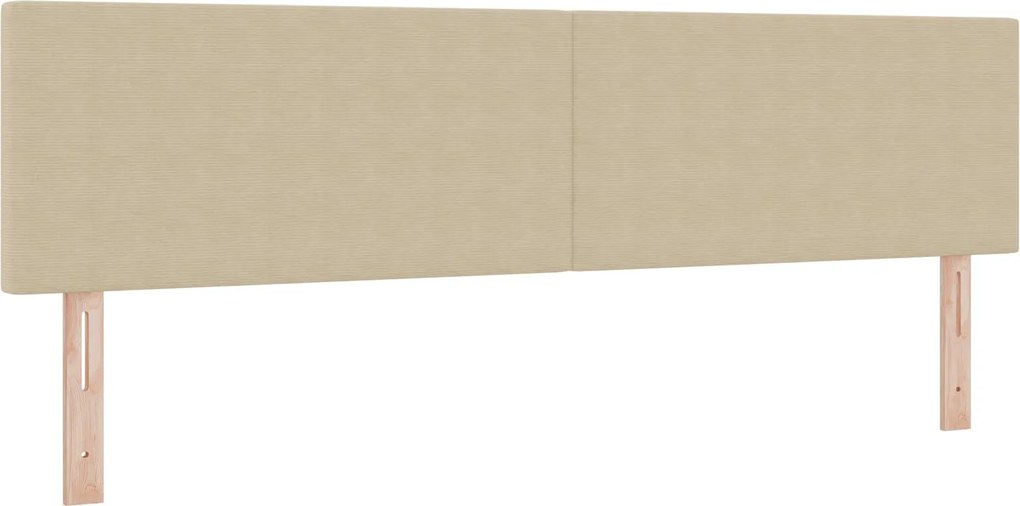 vidaXL LED ágytámla LED -es lámpákkal Szürke zöld 180 cm Poliészter