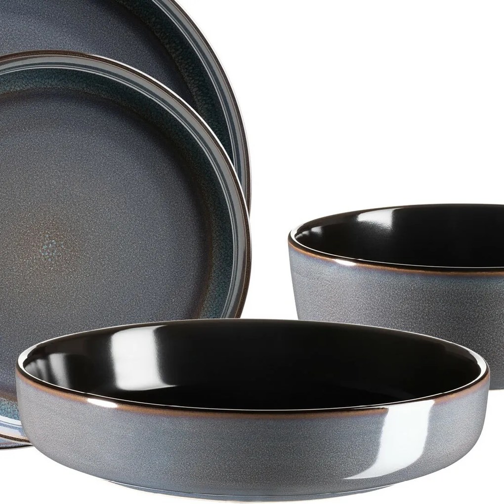 Mäser ALENIA 10 db-os étkészlet , kék