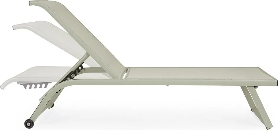 Szürkésbarna fém kerti napozóágy Taylor – Bizzotto