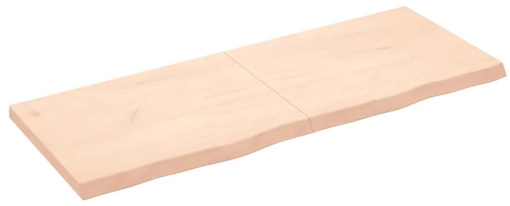 kezeletlen tömör tölgyfa fali polc 160x60x(2-6) cm