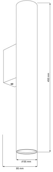 Fali lámpa LUNGOMARE 2xGU10/10W/230V króm