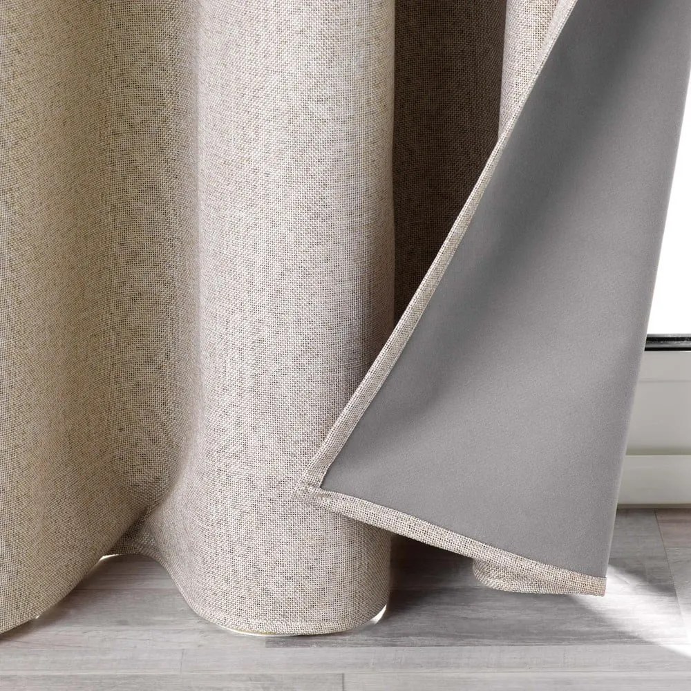 Bézs sötétítő függöny 140x260 cm Crepuscule – douceur d'intérieur
