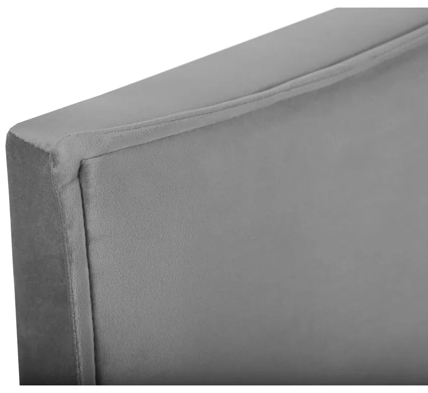 Szürke ágytámla 140x120 cm Natalia – Milo Casa