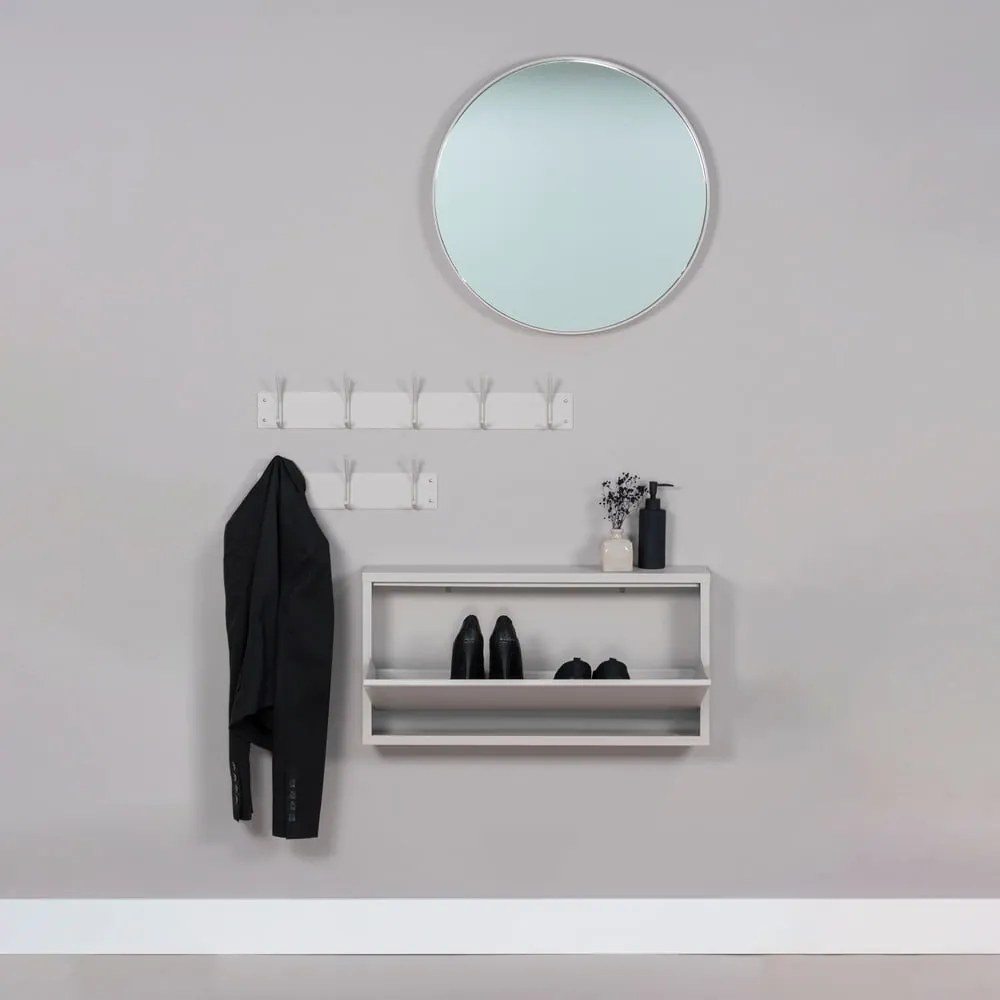 Szürkésbarna fém fali fogas 70 cm Fusion – Spinder Design