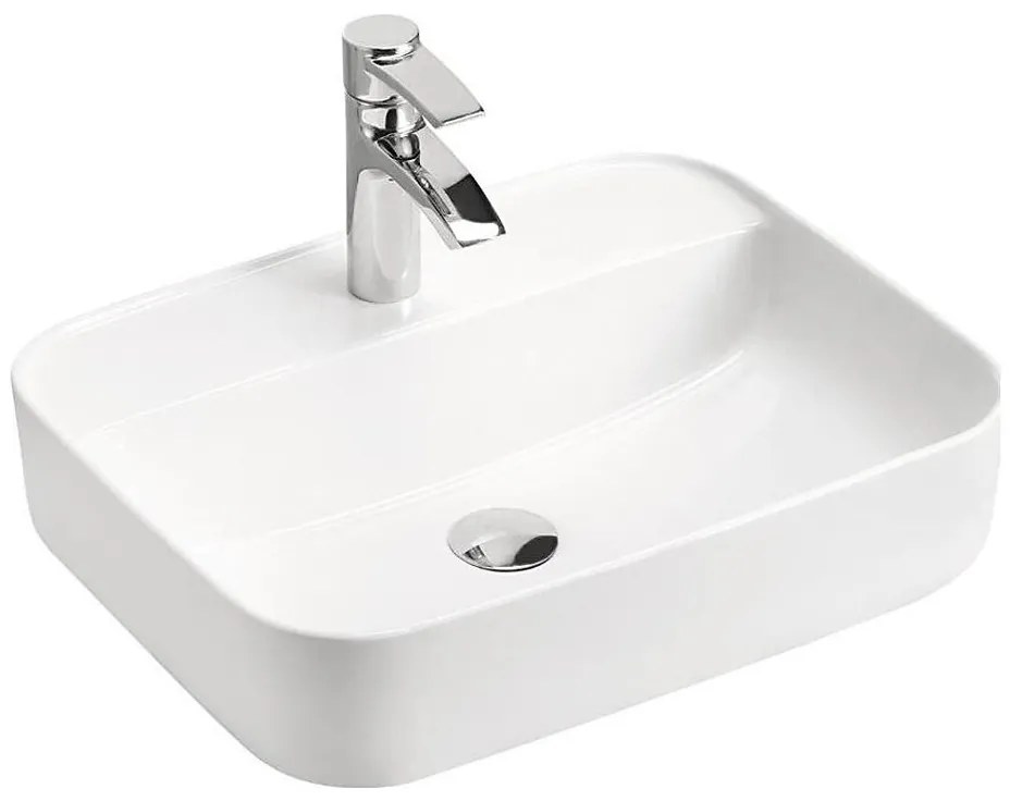 COMAD COMAD UM-6289 MAGIC 50 DP -Pultos mosdókagyló MAGIC 50x40 cm kerámia/fényes fehér CM0049