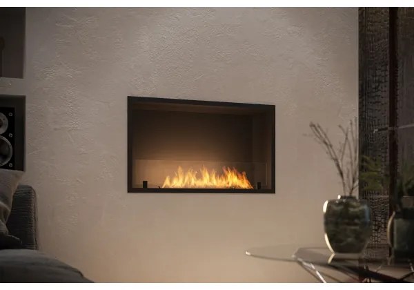InFire - Beépített BIO kandalló 49,4x84,4 cm 3,5kW fekete