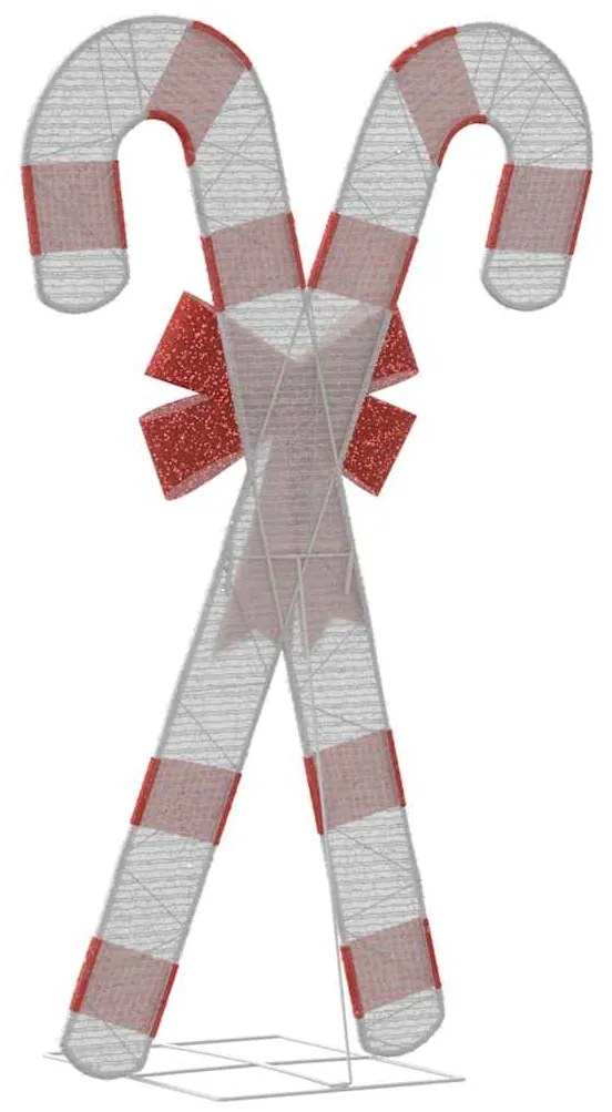 meleg fehér karácsonyi dekoráció Candy Cane 50 LED