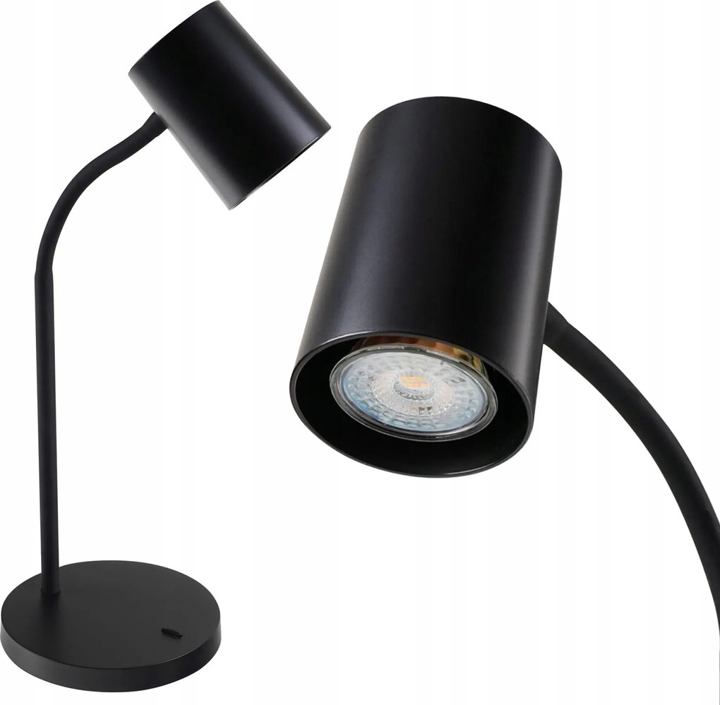 Led Asztali Lámpa GU10 Iskolai Fekete Álló Éjszakai Rajzoló Tanulás